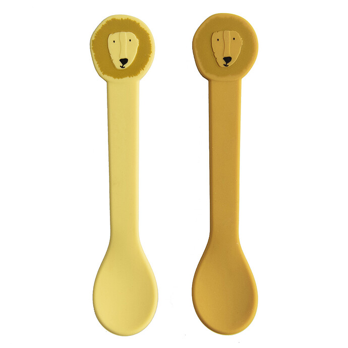 Lot de 2 cuillères silicone Mr. Lion – TRIXIE
