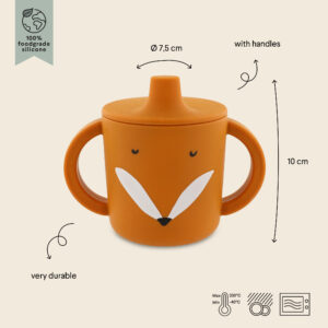 Tasse d'apprentissage en silicone M. Fox - TRIXIE – Image 2