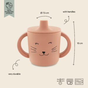 Tasse d'apprentissage en silicone Mrs Cat - TRIXIE – Image 2