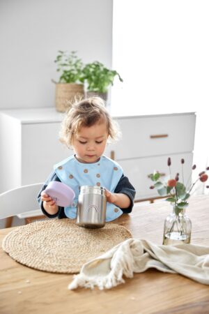 Thermos repas bébé Happy Rascals, Cœur lavande - Lassig – Image 4