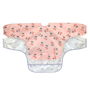 Lot de 2 Bavoirs à Manches Longues Happy Fruits Cerise - 6/24 Mois - LASSIG