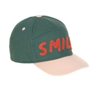 Casquette enfant coton bio 1-2 ans - Little Gang - Smile Vert - LASSIG