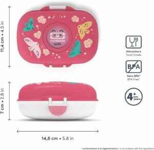 BOITE A GOUTER ENFANT GRAM GRAPHIC BIRDS - MON BENTO – Image 3