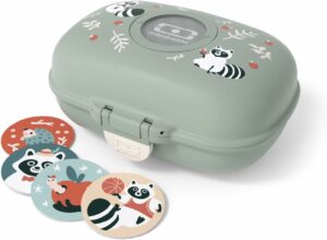 BOITE A GOUTER MB GRAM - VERT RACCOON - MON BENTO