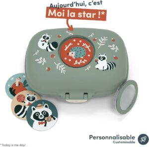 BOITE A GOUTER MB GRAM - VERT RACCOON - MON BENTO – Image 3
