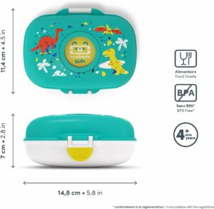 BOITE A GOUTER ENFANT GRAM GRAPHIC DINO - MON BENTO – Image 2