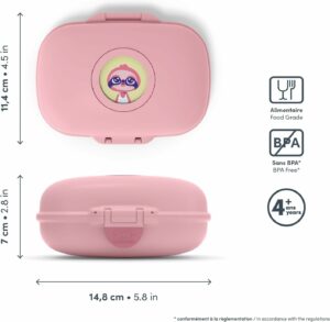BOITE A GOUTER ENFANT GRAM ROSE - MON BENTO – Image 2