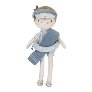Poupée souple bébé Plage Jim bleu (28 cm) - LITTLE DUTCH – Image 2