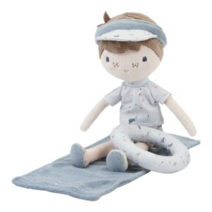 Poupée souple bébé Plage Jim bleu (28 cm) - LITTLE DUTCH
