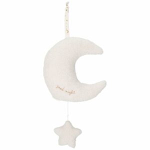 Peluche musicale à suspendre lune et étoile Newborn - LITTLE DUTCH