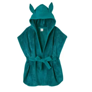 Peignoir bambou et gaze de coton vert paon (2-4 ans) - BB&CO
