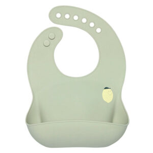 Bavoir en Silicone Happy Fruits Citron - LASSIG