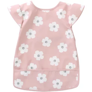 Bavoir intégral imperméable fleurs (6-24 mois) - BB&CO