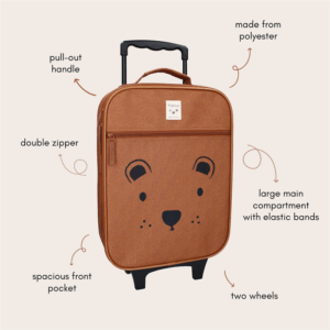 Valise à roulette - Ours - KIDZROOM – Image 2