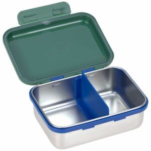 Boite à goûter / Lunch Box en Acier Little Gang Arc-en-ciel vert - LASSIG – Image 5