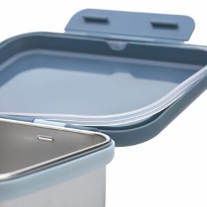 Boite à goûter / Lunch Box en inox Adventure Tracteur bleu gris - LASSIG – Image 2