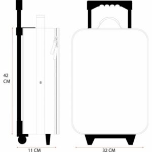 Valise à roulettes - Avions- KIDZROOM – Image 2