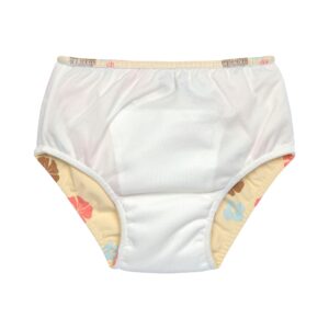 Maillot de bain couche bébé fleurs, vanille 3-6 mois - LASSIG – Image 3
