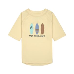 Tee-shirt de bain à manches courtes enfants (anti-UV) planches de surf 13-18 mois - LASSIG