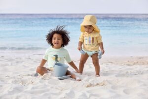 Tee-shirt de bain à manches courtes enfants (anti-UV) planches de surf 13-18 mois - LASSIG – Image 4