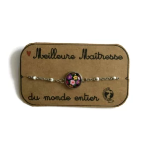 Bracelet Acier Inoxydable "Meilleure Maitresse Du Monde Entier"-  Dans L'Air du Temps Bijoux