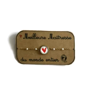 Bracelet Acier Inoxydable "Meilleure Maitresse Du Monde Entier"-  Dans L'Air du Temps Bijoux