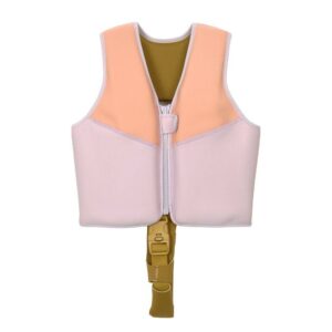 Gilet de natation/ flottaison lilas et abricot 2-6 ans -LASSIG