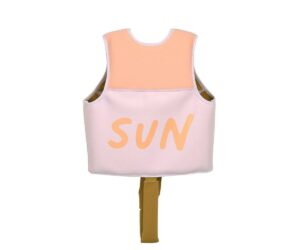 Gilet de natation/ flottaison lilas et abricot 2-6 ans -LASSIG – Image 3