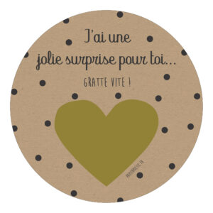 Carte annonce grossesse à gratter “Papa” - PAPIER POETIC – Image 2