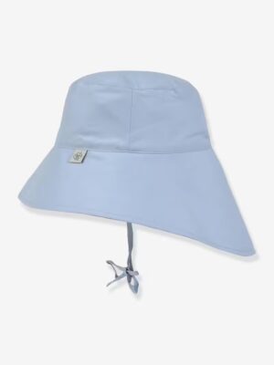 Chapeau protège nuque anti-UV bébé bleu ciel 3-6 mois- LASSIG – Image 2