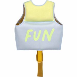Gilet de natation/ flottaison bleu et citron 2-6 ans -LASSIG – Image 2