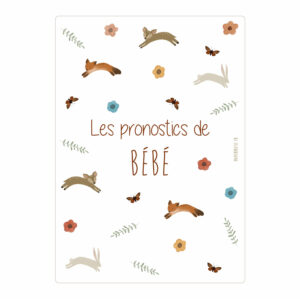Lot de 6 cartes "les pronostics de bébé" animaux - PAPIER POETIC – Image 2