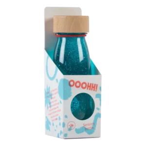 Bouteille sensorielle Float turquoise - PETIT BOUM