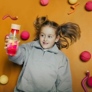 Bouteille sensorielle Move Spiral Pink - PETIT BOUM