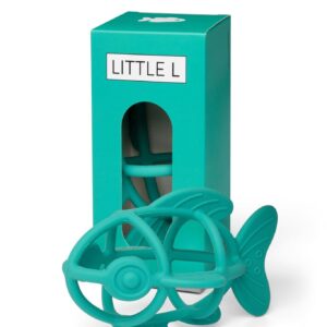 Jouet d'éveil sensoriel/de dentition Poisson vert  - LITTLE L