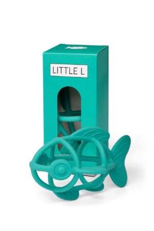 Jouet d'éveil sensoriel/de dentition Poisson vert  - LITTLE L