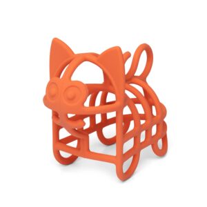 Jouet d'éveil sensoriel/de dentition Chat orange  - LITTLE L