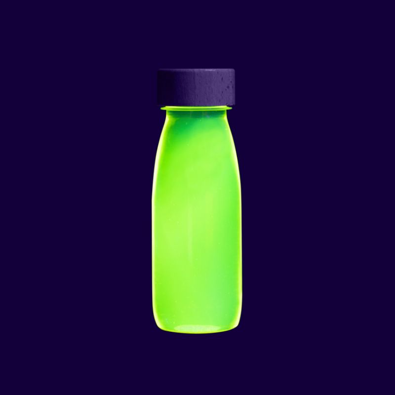 Bouteille sensorielle Float Jaune fluorescente - PETIT BOUM – Image 4