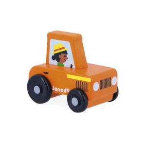 Tracteur orange en bois Campagne - Cross Roads - JANOD