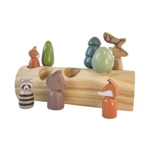 Bûche avec animaux de la forêt emboîtables - EGMONT TOYS