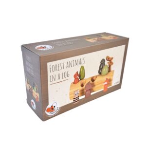 Bûche avec animaux de la forêt emboîtables - EGMONT TOYS – Image 3