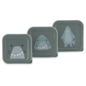 Lot de 3 boîtes à goûter Mr. Shark - TRIXIE