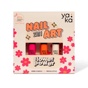 Kit vernis à ongles 2 en 1 "Flower power" - YAKA PARIS