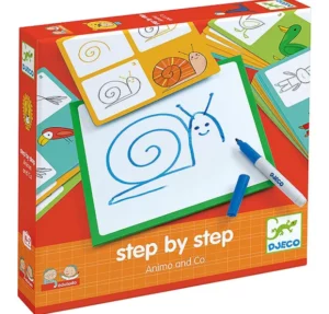 Dessin Step by step Animals and Co - DJECO