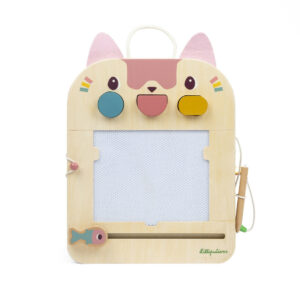 Ardoise Magique en bois Jeanne le chat - LILLIPUTIENS