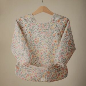 Bavoir à manches longues Pastel Blooms 6/24 Mois – MUSHIE MUSHIE