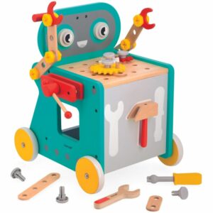 Chariot Brico'kids en bois robot - JANOD