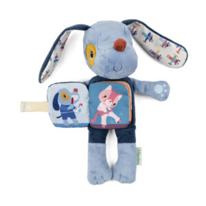 Peluche phosphorescente et livre en tissu : Jules le chien - LILLIPUTIENS – Image 2