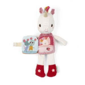 Peluche phosphorescente et livre en tissu : Lena la licorne - LILLIPUTIENS – Image 6