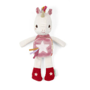 Peluche phosphorescente et livre en tissu : Lena la licorne - LILLIPUTIENS – Image 2